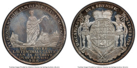 Brunswick-Wolfenbüttel. Pair of Certified Specimen Restrike Thalers 1972 PCGS, 1) "Karl I 1752" SP67, Dav-2162. 2) "Karl I Swan 1750" SP66, Dav-2157. ...