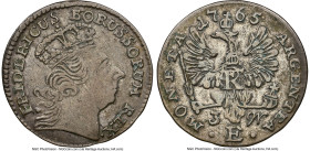East Prussia. Friedrich II 3 Groschen 1765-E XF40 NGC, Konigsberg mint, KM-C18. Crowned head variety. The sole representative of its type at NGC. HID0...