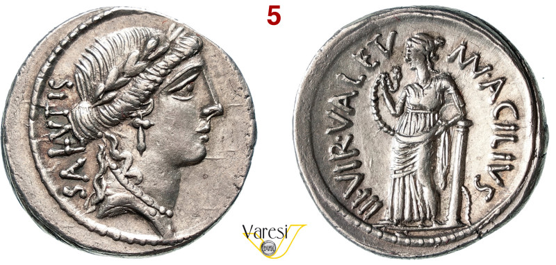 ACILIA - Man. Acilius Glabrio (49 a.C.) Denario. B. 8 Syd. 922 Cr. 442/1a A.V. 5...