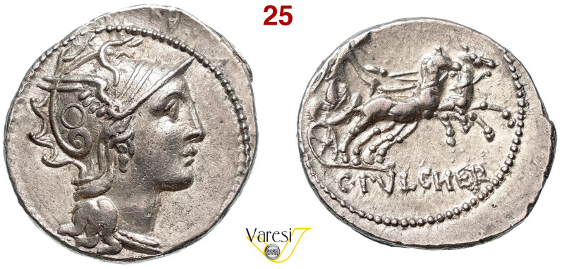 CLAUDIA - Ap. Claudius Pulcher, T. Manlius Mancinus e Q. Urbinius (111-110 a.C.)...