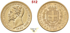 VITTORIO EMANUELE II, Re di Sardegna (1849-1861) 20 Lire 1854, Genova MIR 1055j Pagani 345 Au 6,43 g 21 mm BB