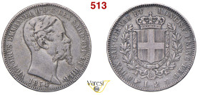 VITTORIO EMANUELE II, Re di Sardegna (1849-1861) 2 Lire 1854, Torino MIR 1058g Pagani 397 Ag 9,82 g 27 mm RR • Ex Nomisma 58/1791; graffio sul collo e...