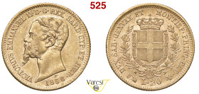 VITTORIO EMANUELE II, Re di Sardegna (1849-1861) 20 Lire 1858, Genova MIR 1055r Pagani 352 Au 6,45 g 21 mm BB+