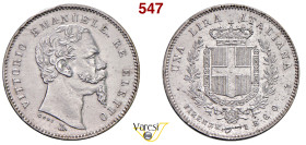 VITTORIO EMANUELE II, Re Eletto (1859-1861) Lira 1860 "mano con scettro e legenda del D/ oltre la barba", Firenze MIR 1067d Pagani 441a Ag 5 g circa 2...