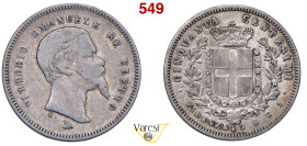 VITTORIO EMANUELE II, Re Eletto (1859-1861) 50 Centesimi 1861, Firenze MIR 1069c Pagani 444 Ag 2,37 g 18 mm RRR • Ex Negrini 32/1747 MB/q.BB