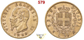 VITTORIO EMANUELE II, Re d'Italia (1861-1878) 20 Lire 1869, Torino MIR 1078j Pagani 463 Au 6,45 g 21 mm BB