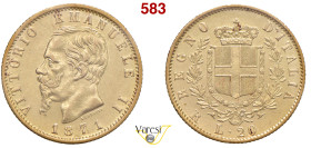 VITTORIO EMANUELE II, Re d'Italia (1861-1878) 20 Lire 1871, Roma MIR 1078m Pagani 466 Au 6,45 g circa 21 mm R • Sigillata SPL+/q.FDC da Num. Lago Magg...