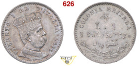 UMBERTO I - monetazione per l’Eritrea (1878-1900) Lira 1896, Roma MIR 1112c Pagani 636 Ag 5,01 g 23 mm RR • Ex Nomisma 44/2011 "FDC eccezionale" FDC...