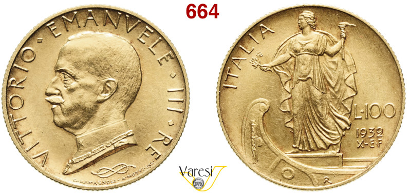 VITTORIO EMANUELE III (1900-1946) 100 Lire 1932 X, Roma MIR 1118c Pagani 648 Au ...