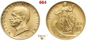 VITTORIO EMANUELE III (1900-1946) 100 Lire 1932 X, Roma MIR 1118c Pagani 648 Au 8,80 g 23,5 mm SPL÷FDC
