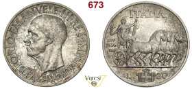 VITTORIO EMANUELE III (1900-1946) 20 Lire 1936 XIV "Impero o Quadriga", Roma MIR 1130a Pagani 681 Ag 20,00 g 35 mm • Stupendo esemplare, di altissima ...