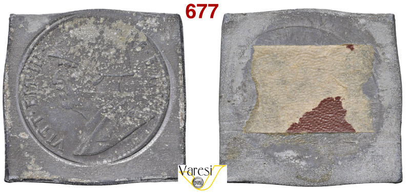 VITTORIO EMANUELE III (1900-1946) Progetto del 5 Lire (1940, XVIII EF), (Roma) P...