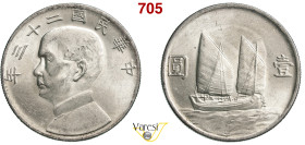 CINA - REPUBBLICA (1912-1949) Dollaro Y. 23 (1934) . KM. 345 L&M 110 Ag 26,74 g 39 mm SPL÷FDC