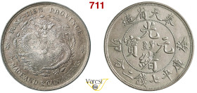 CINA - FENGTIEN - GUANG XU (1875-1908) 7 Mace 2 Candareens o Yuan Y. 40 (1903) . KM. Y92 L&M 483 Kann 251b Ag 26,78 g 40 mm • Bella patina; piccola co...