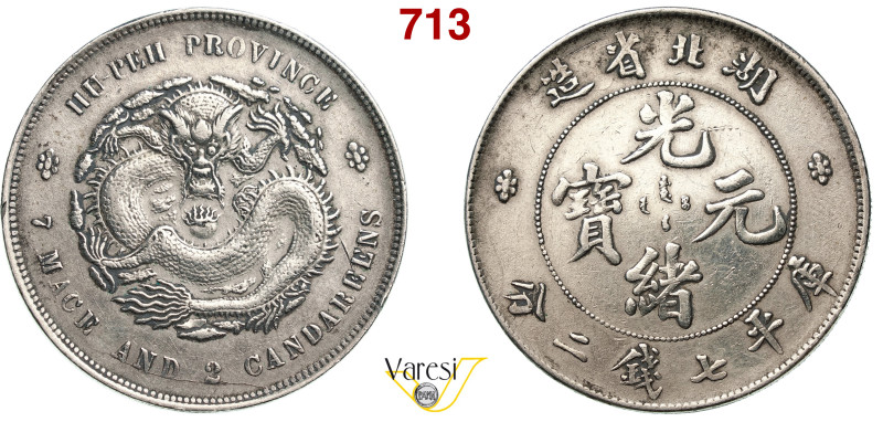 CINA - HUPEH - GUANG XU (1875-1908) 7 Mace 2 Candareens (Dollaro) (1895-1907) Gu...