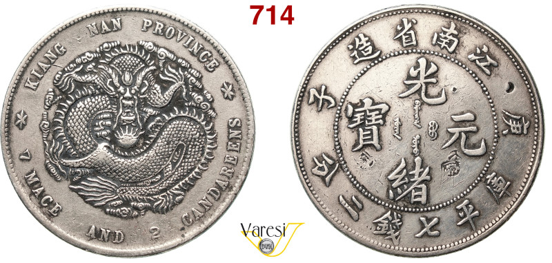 CINA - KIANGNAN - GUANG XU (1875-1908) 7 Mace 2 Candareens (Dollaro) (1900), Nan...