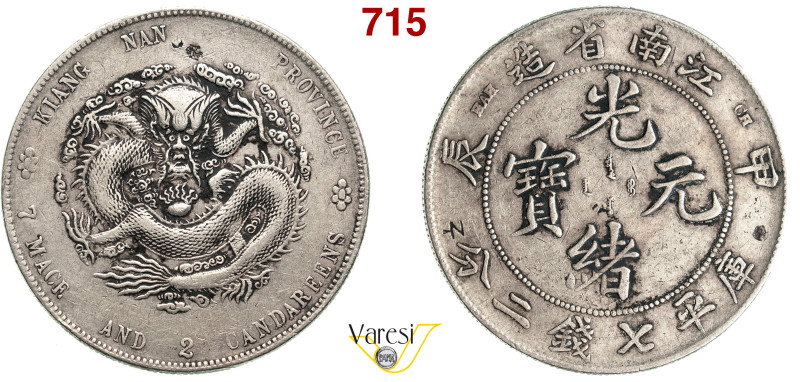 CINA - KIANGNAN - GUANG XU (1875-1908) 7 Mace 2 Candareens (Dollaro) (1904) vari...