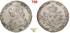 FRANCIA - LUIGI XVI (1774-1793) Scudo 1784, I, Limoges Gad. 356 Ag 29,32 g 39,9 mm q.SPL
