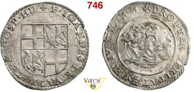 MALTA - JEAN PARISOT DE VALETTE (1557-1568) 4 Tarì , Fort St. Angelo (Birgu) D/ Stemma R/ Testa di San Giovanni su piatto Restelli e Sammut 37 Ag 11,6...