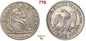 U.S.A. - 1/2 Dollaro 1855, O, New Orleans Ag 12,41 g 30,5 mm BB÷SPL