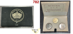 YEMEN - Serie completa di 3 valori (una da 20 Riyals e due da 2 Riyals) 1979 "Apollo 11" per il 10 anniv. dello sbarco dell'uomo sulla luna. KM. 2, 3,...