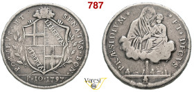 BOLOGNA GOVERNO POPOLARE (1796-1797) Scudo da 10 Paoli 1797 Ag 28,65 g 40,5 mm MB