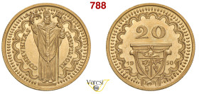 CAMPIONE D'ITALIA Gettone da 20 Franchi 1950 Au 6,45 g 21 mm FDC/proof