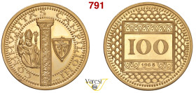 CAMPIONE D'ITALIA Gettone da 100 Franchi 1963 Au 32,06 g 36 mm FDC/proof
