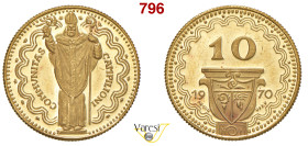 CAMPIONE D'ITALIA Gettone da 10 Franchi 1970 Au 2,39 g 17 mm FDC/proof