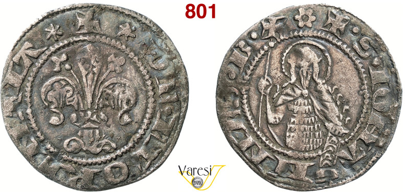 FIRENZE REPUBBLICA (1189-1532) Fiorino grosso da 15 Denari (1318-1321) simbolo s...