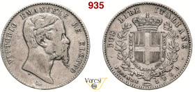 VITTORIO EMANUELE II, Re Eletto (1859-1861) 2 Lire 1860 Firenze Ag 9,80 g 26,9 mm MB/BB
