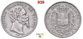 VITTORIO EMANUELE II, Re Eletto (1859-1861) Lira 1860 "mano con scettro", Firenze MIR 1067c Pagani 441 Ag 4,91 g 23 mm • Ex InAsta 74/4348 q.BB