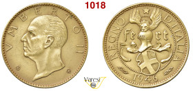 UMBERTO II (1945) Medaglia 1946 Ae dorato 15,92 g 36 mm • Ex Negrini 35/1233 q.FDC