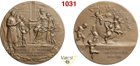 PALERMO CASSA CENTRALE DI RISPARMIO Medaglia 1912 Opus Ugo Ae 59,37 g 55,6 mm FDC