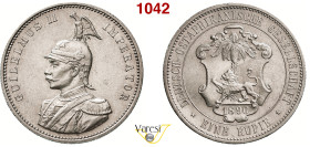 EST AFRICA - GUGLIELMO II (1888-1918) 1 Rupia 1890 KM. 2 Ag 11,63 g 30,6 mm SPL
