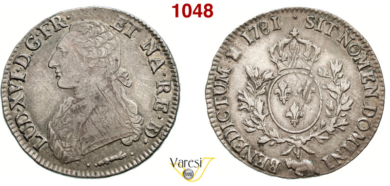 FRANCIA - LUIGI XVI (1774-1793) Scudo 1781, Pau Gad. 356a Ag 29,11 g 42,1 mm • P...