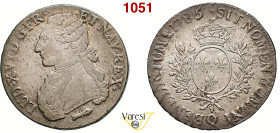 FRANCIA - LUIGI XVI (1774-1793) Scudo 1785, Q, Perpignan Gad. 356 Ag 29,32 g 41,3 mm BB