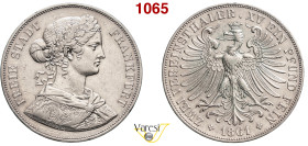 GERMANIA - Frankfurt - Doppio Tallero 1861 Dav. 651 J. 43 Ag 37,01 g 41 mm BB÷SPL