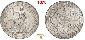 GRAN BRETAGNA - GIORGIO V (1910-1936) Trade Dollar 1911, B, Bombay KM. T5 Ag 26,90 g 38,9 mm SPL