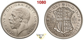 GRAN BRETAGNA - GIORGIO V (1910-1936) Mezza Corona 1927 KM. 835 Ag 14,10 g 32,2 mm FDC
