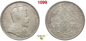STRAITS SETTLEMENTS - EDOARDO VII (1901-1910) Dollaro 1904 KM. 25 Ag 26,98 g 37,2 mm BB+