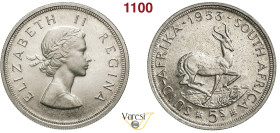 SUD AFRICA - ELISABETTA II (1952-2022) Serie di 6 Valori (Scellini 5, 2 e 1/2, 1 - Pence 6 e 3) 1953 FDC