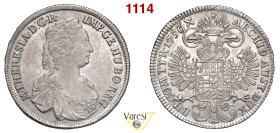 AUSTRIA - Maria Teresa d'Asburgo (1740-1780) Mezzo Tallero 1756, Hall KM 1821 13,96 g 34,5 mm Ag