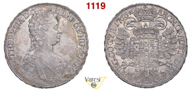 AUSTRIA - Maria Teresa d'Asburgo (1740-1780) 1/2 Konventionsthaler 1765, Hall 13,97 g 32,9 mm Davenport 1122 Ag BB