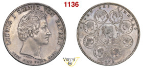 GERMANIA - Baviera, Ludovico I (1825-1848) Tallero 1828, Monaco Davenport 615 27,82 g 38,1 mm Ag SPL+