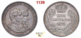 GERMANIA - Sassonia, Giovanni e Amalia (1858-1873) Vereins Doppelthaler 1872, Dresden Davenport 899 Ag 36,99 g 41 mm m.SPL