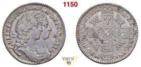 GRAN BRETAGNA - Guglielmo III di Stuart e Maria (1688-1694) 6 Pence 1693, Tower Mint Ag 3,05 g 21,5 mm m.BB