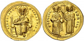 Romano III, Argiro (1028-1034). Constantinopla. Histamenon nomisma. (Ratto 1973) (S. 1819). 4,37 g. Bella. Escasa así. EBC+.