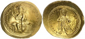 Isaac I, Comneno (1057-1059). Constantinopla. Histamenon nomisma. (Ratto 2007) (S. 1843). 4,42 g. Bella. Escasa así. EBC.