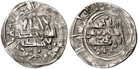 AH 380. Califato. Hixem II. Medina Fez. Dirhem. (V. 606). 2,65 g. Rara. MBC-.